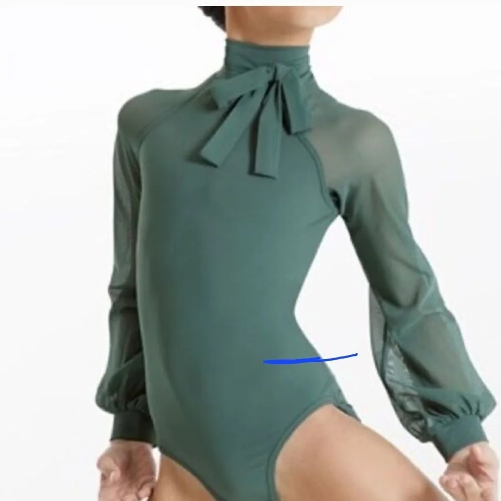Balera Long Sleeve Leotard - Juniper - Picture 8 of 8